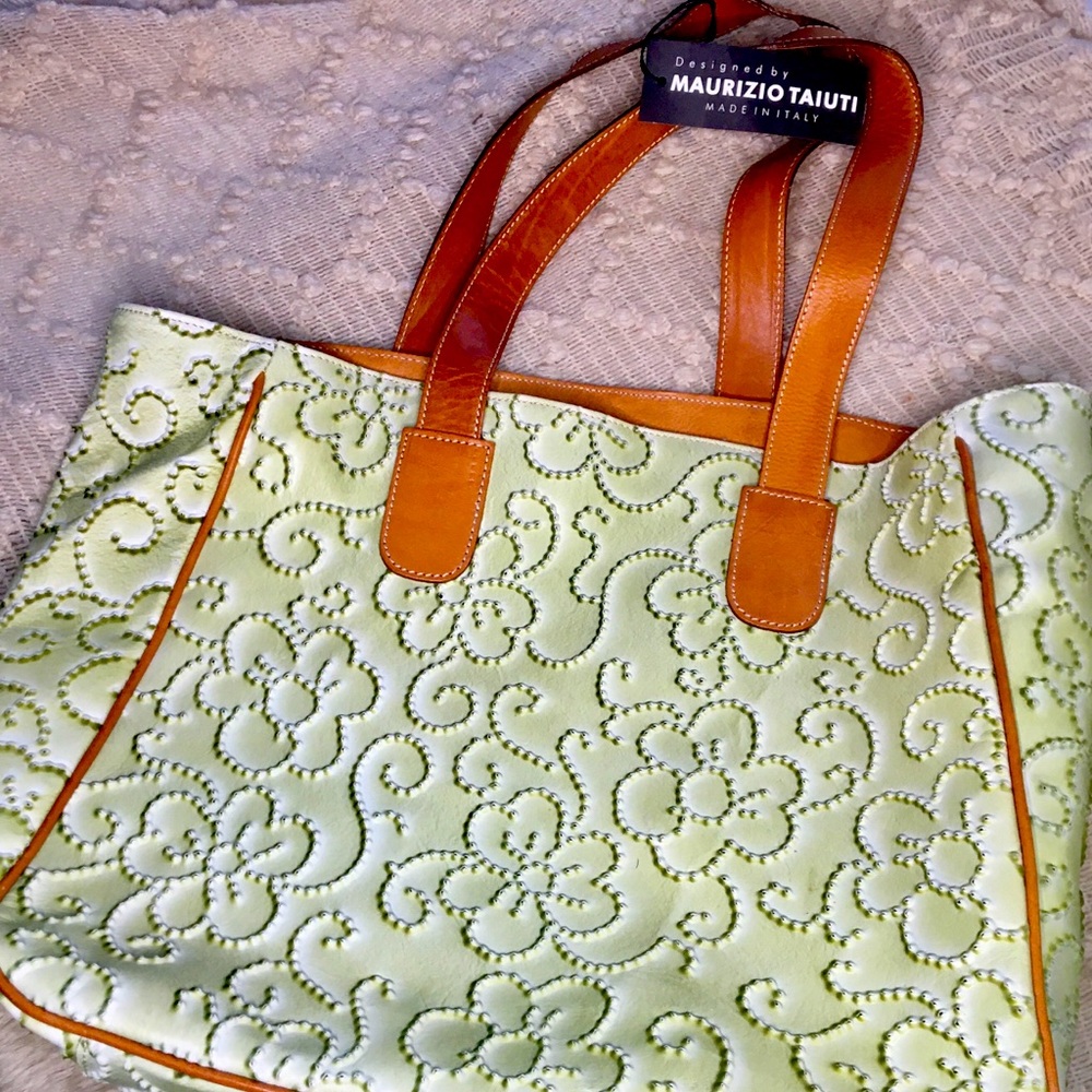 Maurizio Taiuti leather bag-new with tags💕